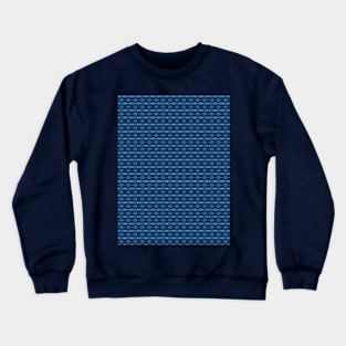 Bright Blue Pattern Crewneck Sweatshirt